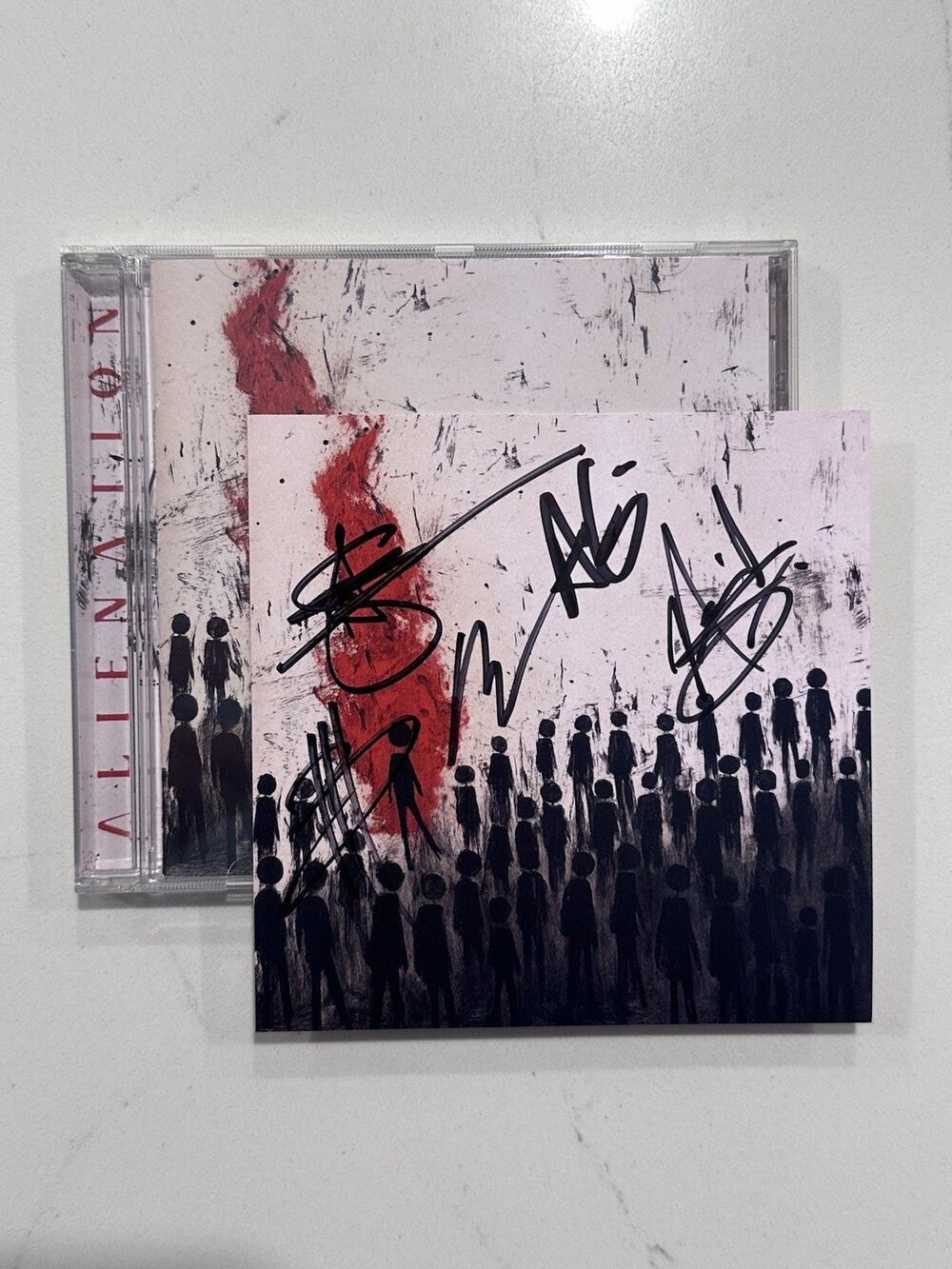 Three Days Grace SIGNED Alienation CD AUTOGRAPHED #7
